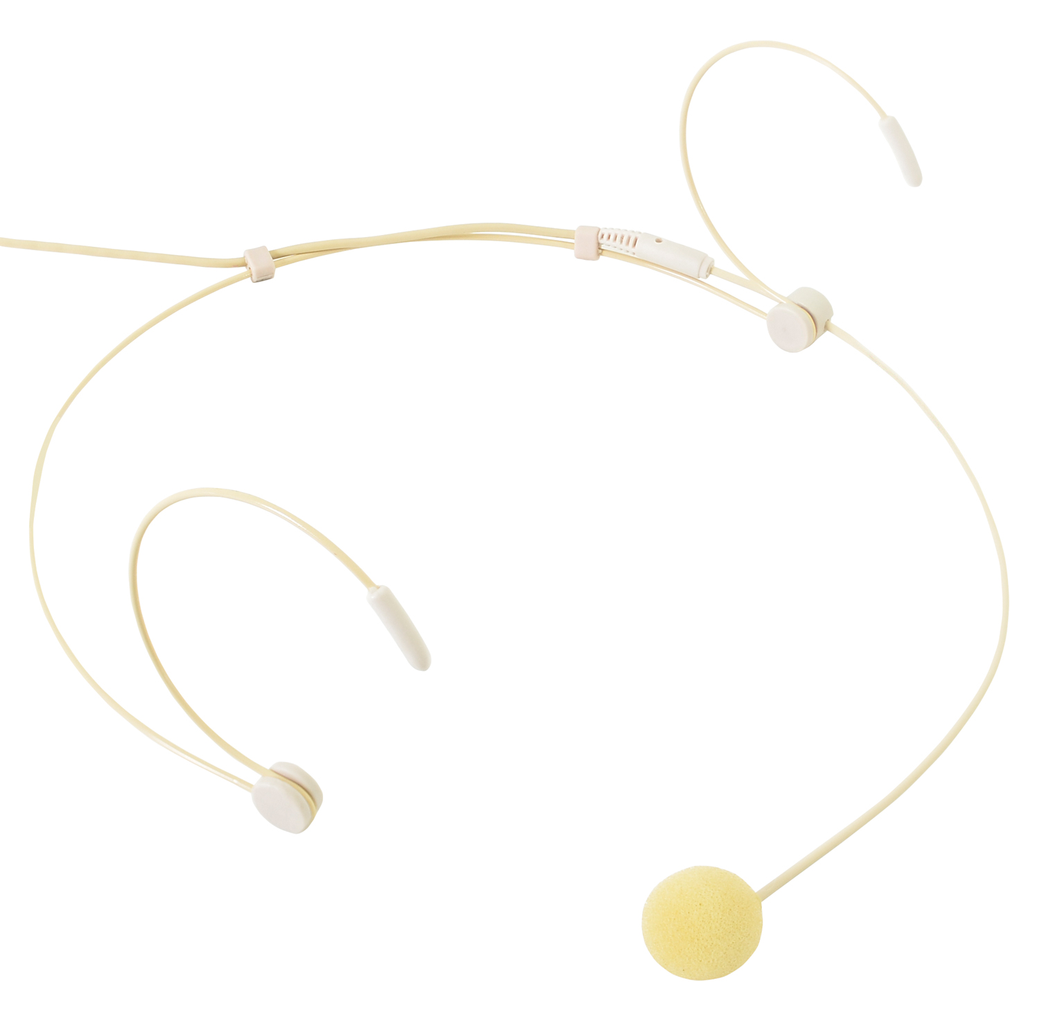 Close-up shot of a Beige Chord DCN-35 Cardioid Neckband Microphone (For Wireless Systems)