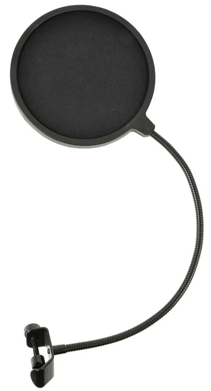 Overhead shot of a Black Pop Shield with Standard Clamp