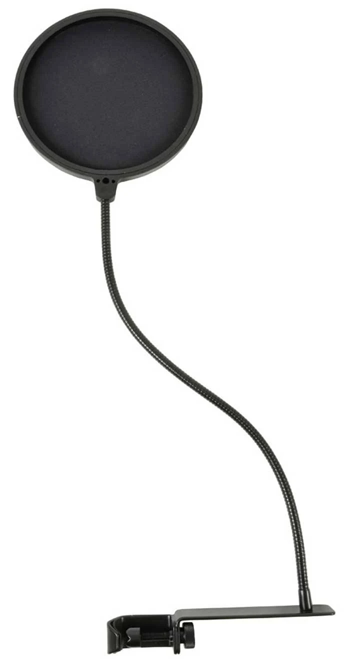 Overhead shot of a Dark Grey Pop Shield with Extended Clamp