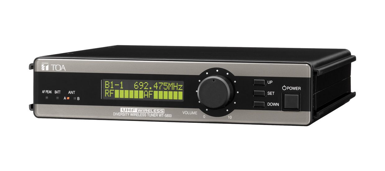 TOA WT-5800 UHF Wireless Tuner (64-Channel, True Diversity, Rack Mountable)