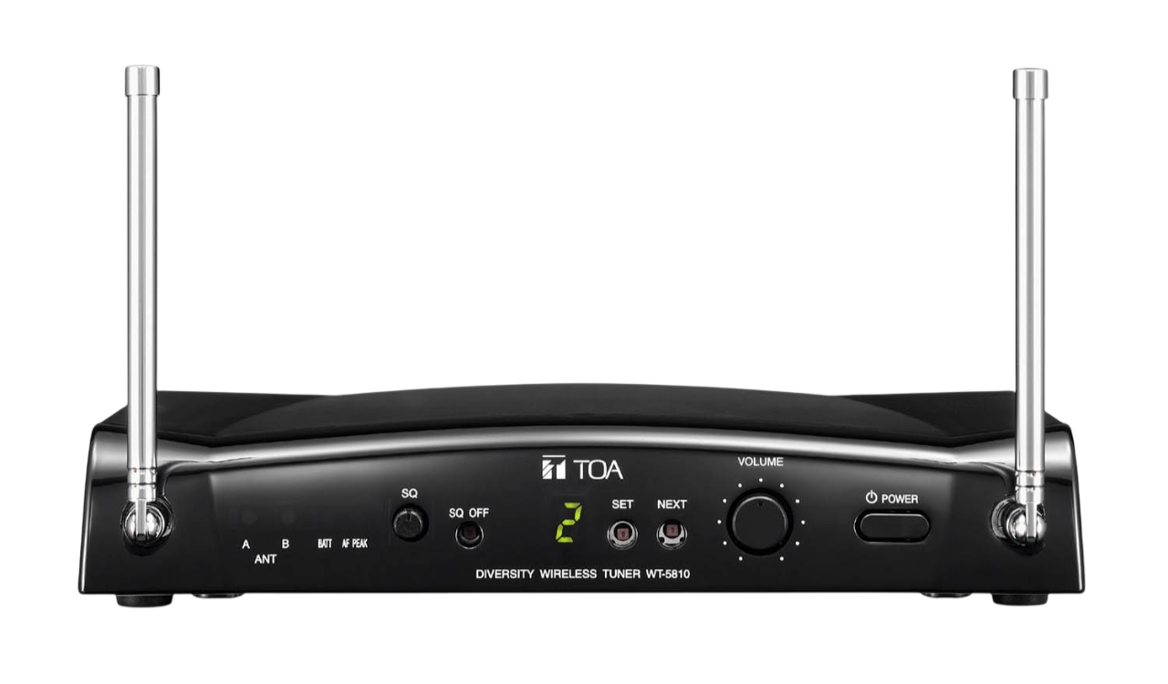 TOA WT-5810 UHF Wireless Tuner 16-Channel - Space Diversity (Desktop)