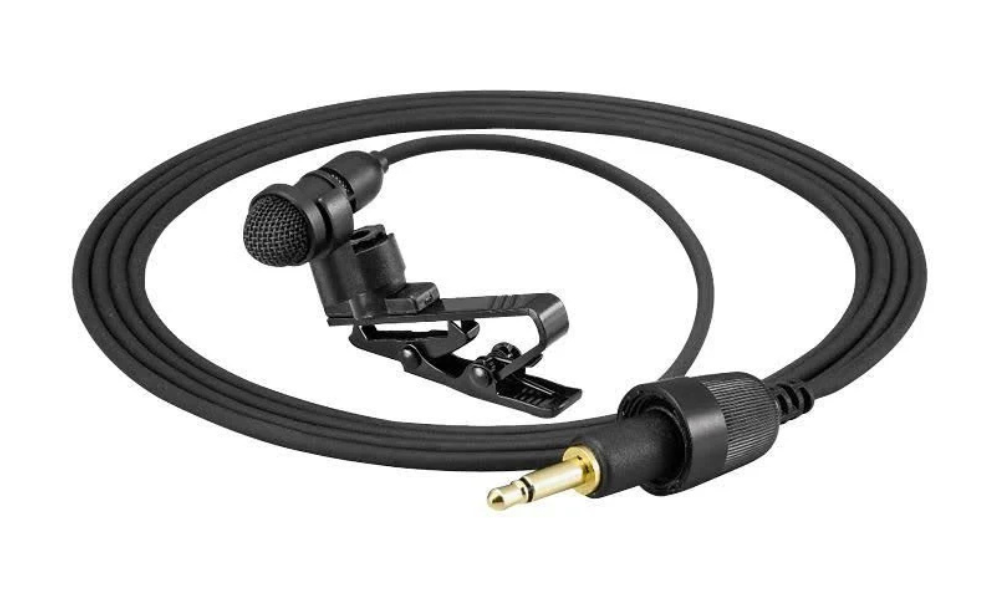 Close-up shot of a TOA YP-M5300 Lavalier Microphone (with Clip)