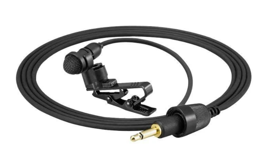 Close-up shot of a TOA YP-M5310 Lavalier Microphone (with Clip)