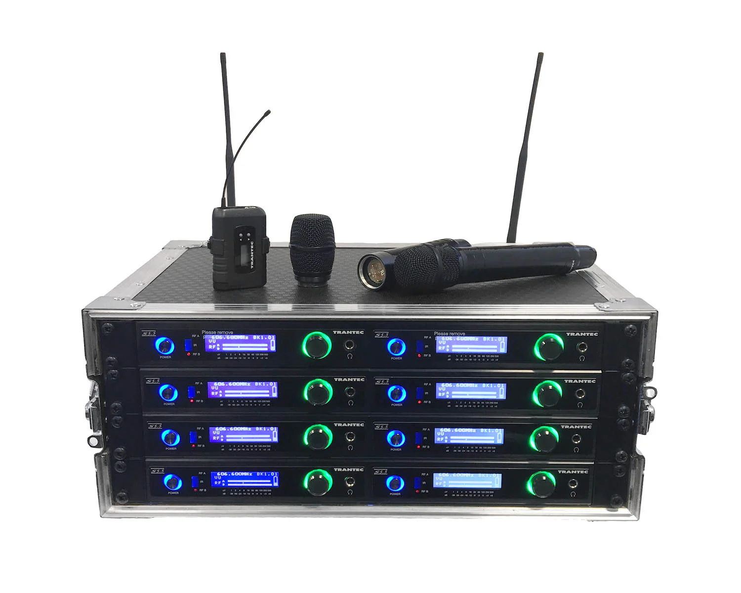 Trantec S5.5 Racked ‘n’ Ready – 8 Channel UHF Wireless Microphone System (G01/Channel 38)