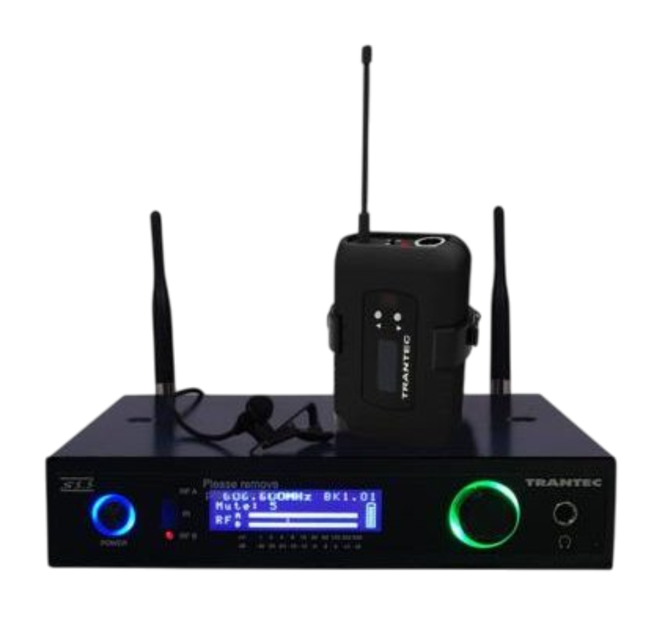 Trantec S5.5L UHF Multi Frequency Lapel System (Supplied with X2)