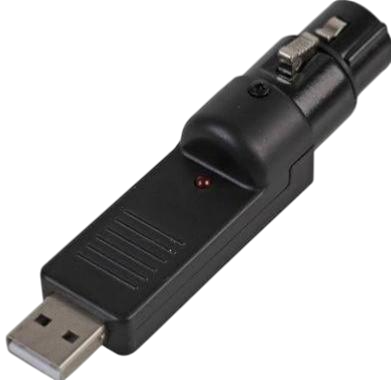 Close-up shot of a Pulse Analogue to Digital Converter (XLR to USB)